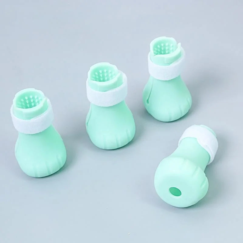 Adjustable Silicone Anti-Scratch Cat Foot Shoes