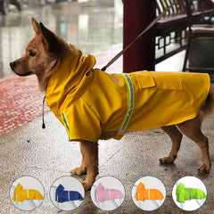 Large Dog Raincoat Cloak Style Puppy Waterproof