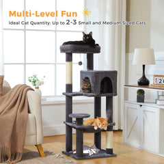 Multi-Level Cat Tree With Sisal Scratching Posts