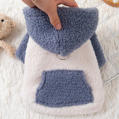 Fashion Cat Dog Hoodie With Buckle Winter