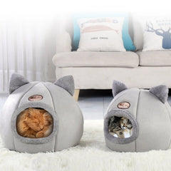 Pet Bed With Cat Ears For Small