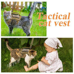 Tactical Cat Harness With Leash Set Puppy