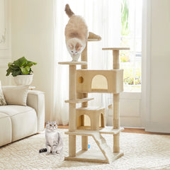 Jhk 54In Tall Multi-Level Cat Tree Tower