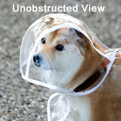 Pet Raincoat Transparent Dog Waterproof And Windproof