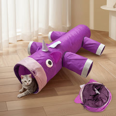 Christmas Gifts Cat Tunnel Toy, Large Collapsible