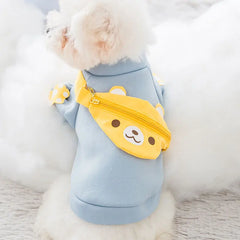 Winter Dog Cute Cartoon Warm Hoodie Sweatshirt