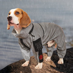Outdoor Large Dog Raincoat Sunscreen Reflective Jacket