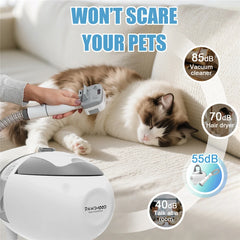 In Dog Cat Pet Grooming Vacuum Brush