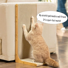 23 Inch L-Shape Cat Scratcher Wall Mounted