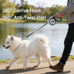 16Ft Automatic Retractable Pet Leash, Durable Nylon