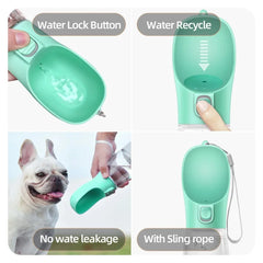 Dog Water Bottle For Small Large Cat