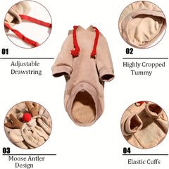 Cute Elk Dog Autumn And Winter Small