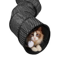 Cawayi Kennel Pet Cat Tunnel S-Shape Collapsible