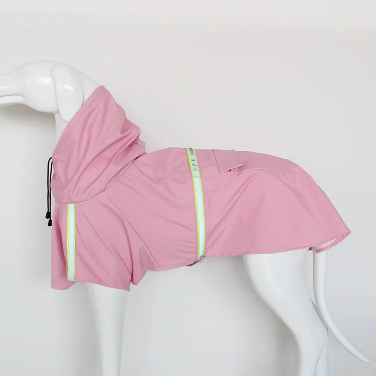 Large Dog Raincoat Cloak Style Puppy Waterproof