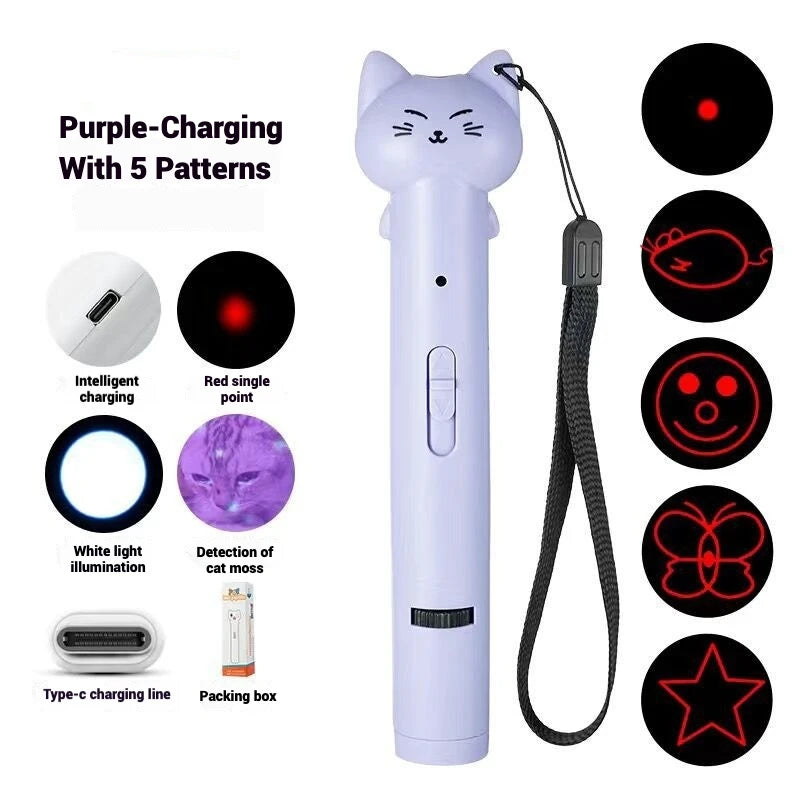 Laser Cat Toy USB Rechargeable Interactive Pet