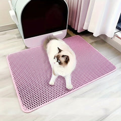 1Pc Large Size Cat Litter Mat-Advanced Honeycomb