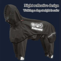 High-Quality Dog Pet Raincoat Snowsuit Waterproof Windproof