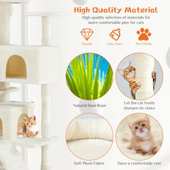 Jhk 54In Tall Multi-Level Cat Tree Tower