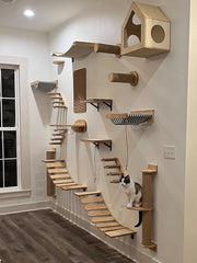 Wall Mounted Cat Climbing Shelf Steps Furniture