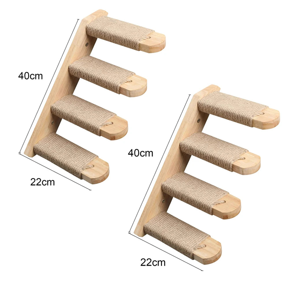 1Pc Cat Tree Wall Mounted Shelves Scratching