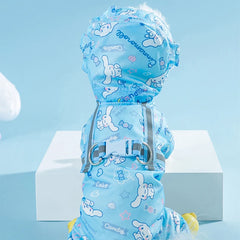 Cinnamoroll Pet Raincoat Waterproof Hood Rain Jacket