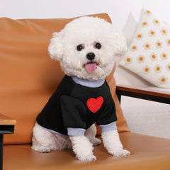 Winter Warm Small Dog Hoodie Love Medium