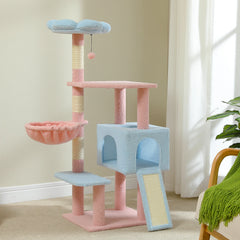 Flower Cat Tree, Multi-Level Tower With Sisal