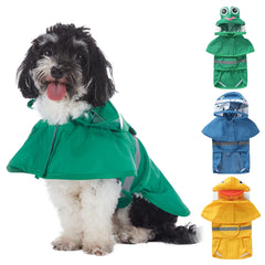Fashionable Reflective Pet Dog Raincoat Cute Animal