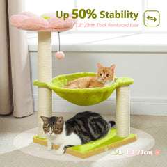Flower Cat Tree With Sisal Scratching Post