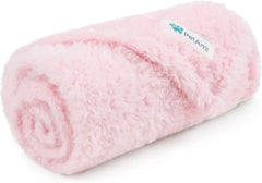 Pink Fluffy Dog Blanket For Small Sherpa