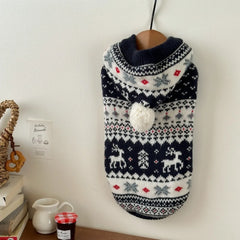 Christmas Hooded Sweater Autumn Winter Cat Dog