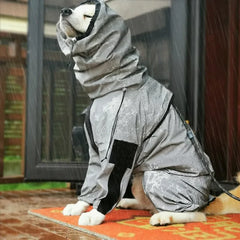 Outdoor Large Dog Raincoat Sunscreen Reflective Jacket
