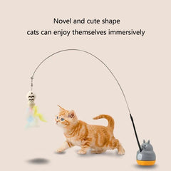 Chinchilla Cat Funny Stick Steel Wire Long