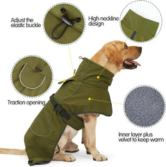 Winter For Dogs Windproof Vest Adjustable
