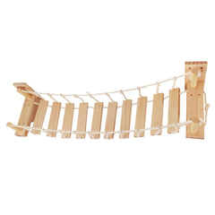 39.4In Wall-Mounted Cat Roped Bridge For Indoor