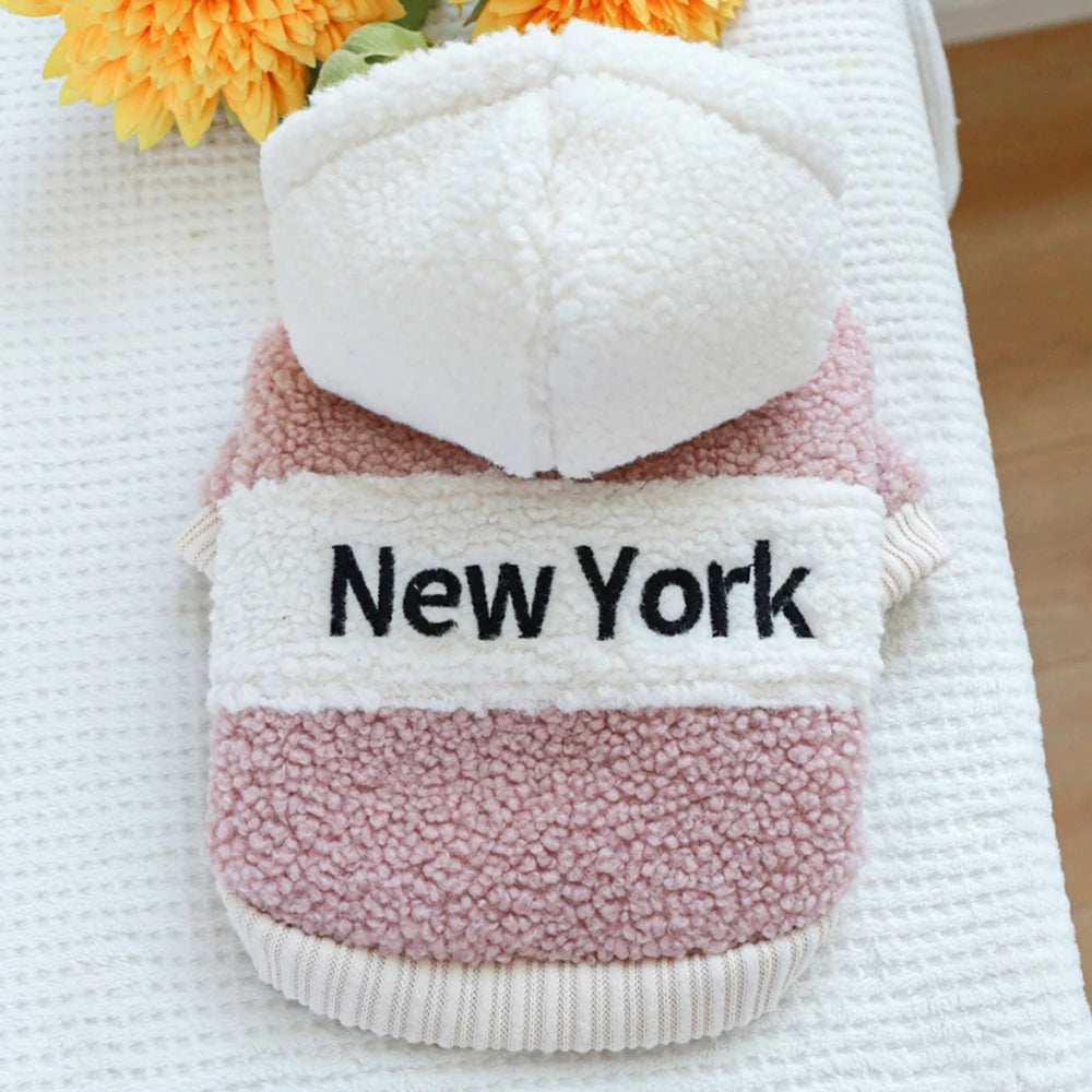 Fashion Cat Dog Hoodie With Buckle Winter