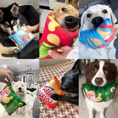 Funny Dog Toys Crisps Plush Filled Pets